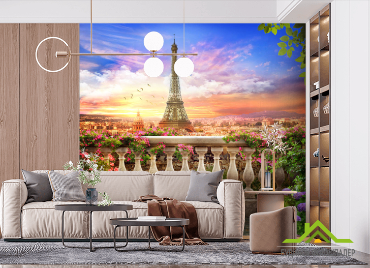 Фотошпалери Фреска з парижем