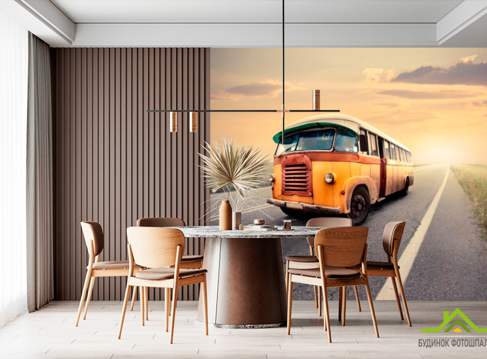 выбрать Фотошпалери Автобус Фотошпалери Транспорт на стіну