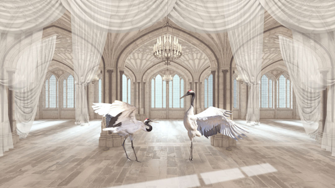 Фотообои Комната с аистами