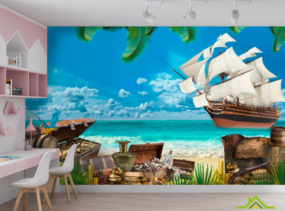 выбрать Фотообои Остров пиратов Фотообои пираты на стену