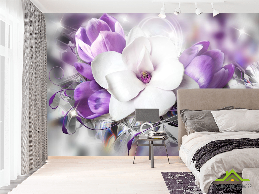 Фотошпалери Магнолія 3д