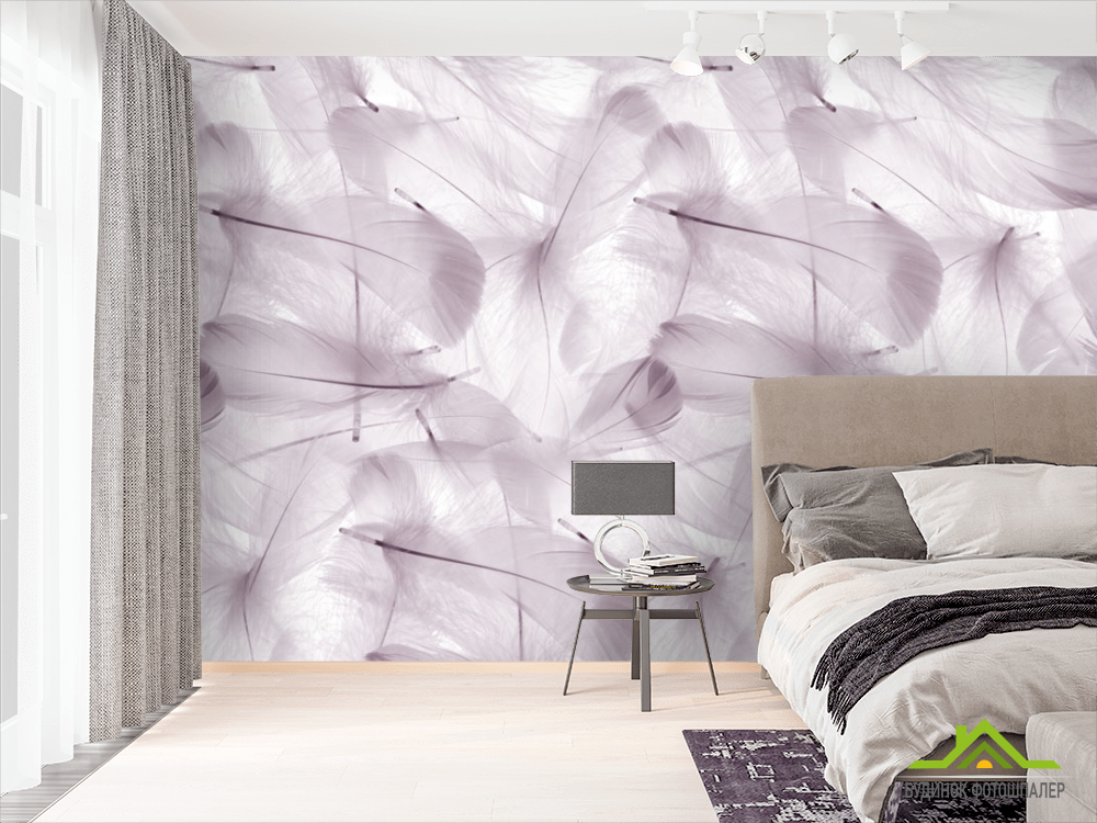 Фотошпалери Фіолетові пір'я