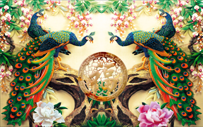 Фотообои Павлины