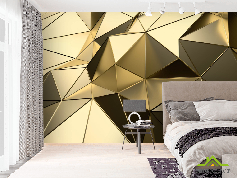 Фотообои Золотой полигон