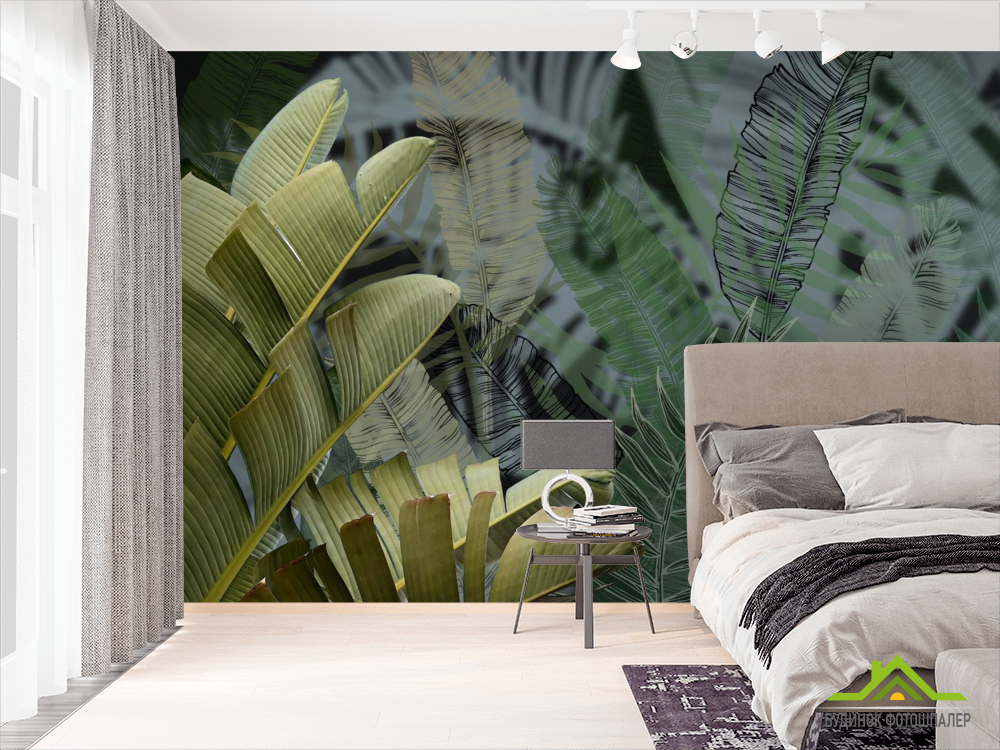 Фотошпалери дизайнерські листя