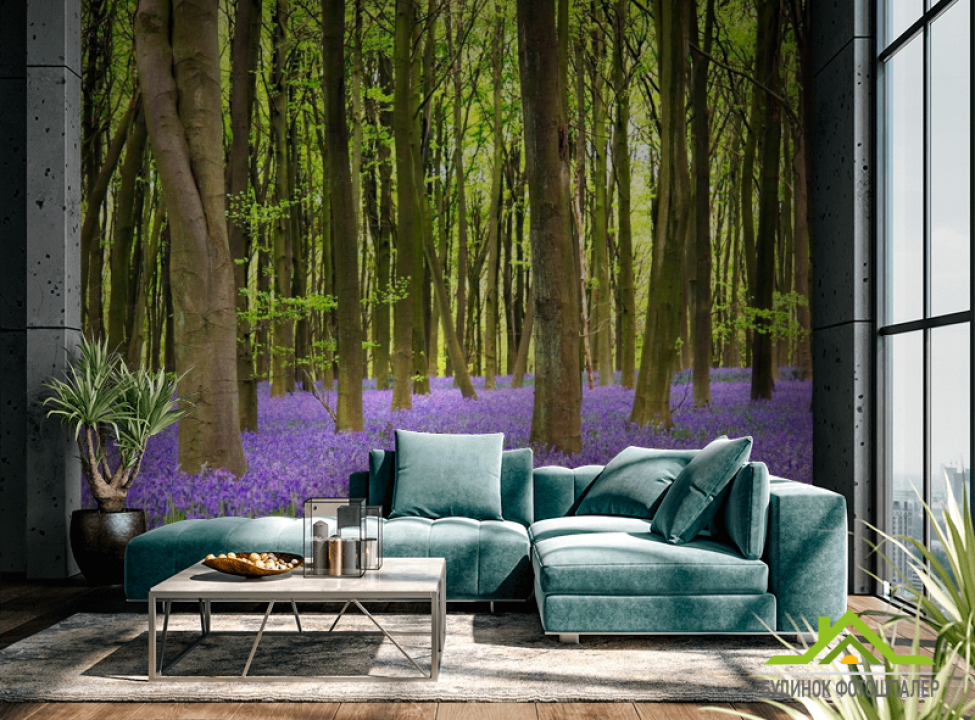 выбрать Фотообои Ковер с цветов Фотообои лес на стену