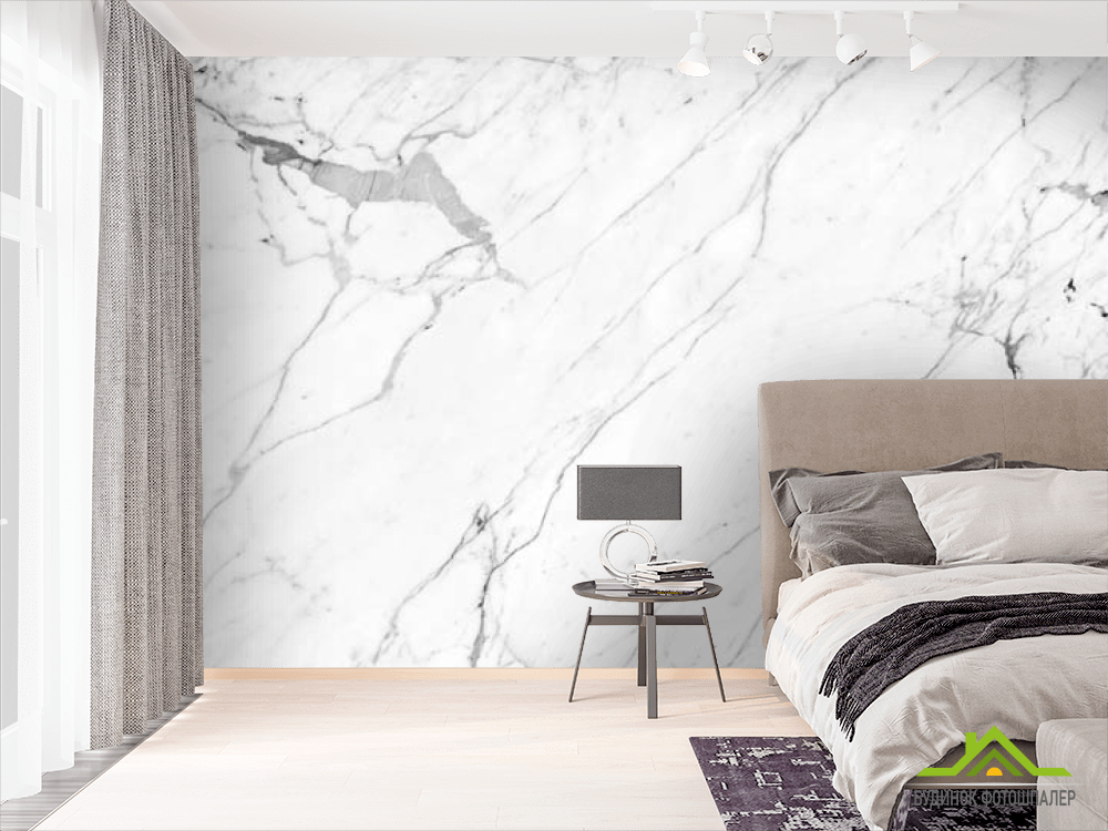 Фотообои белый мрамор