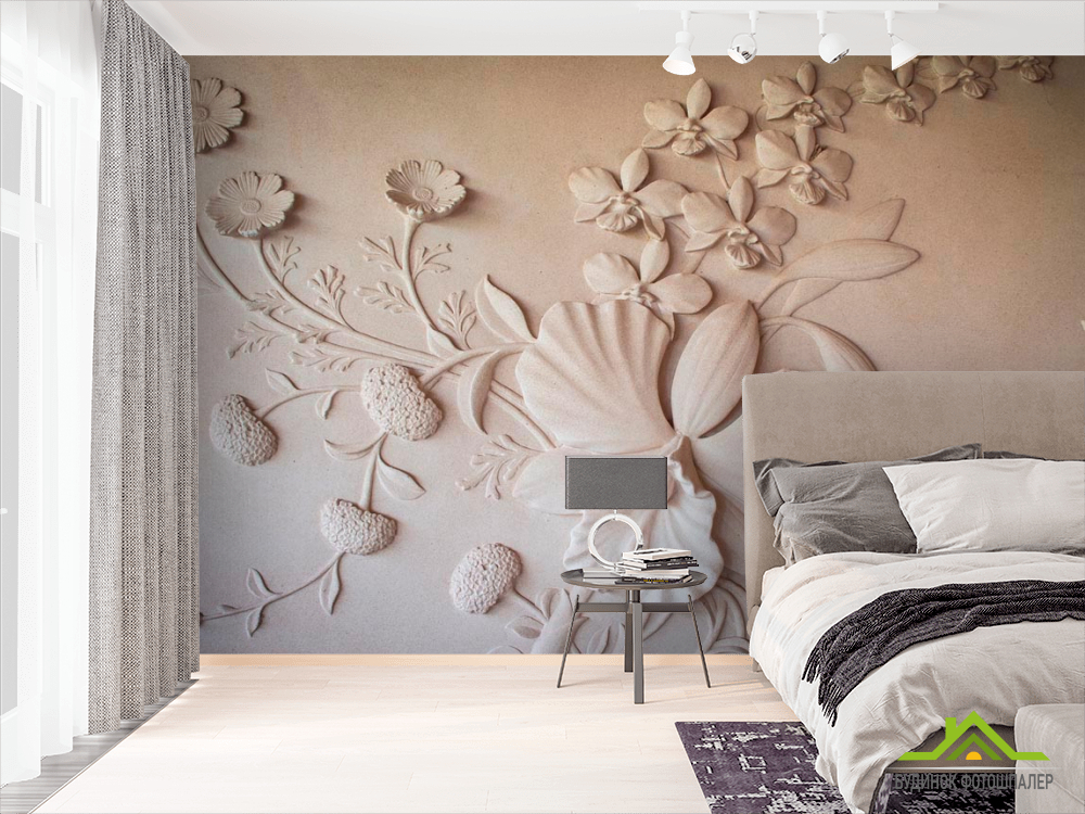 Фотошпалери Барельєфний квітка