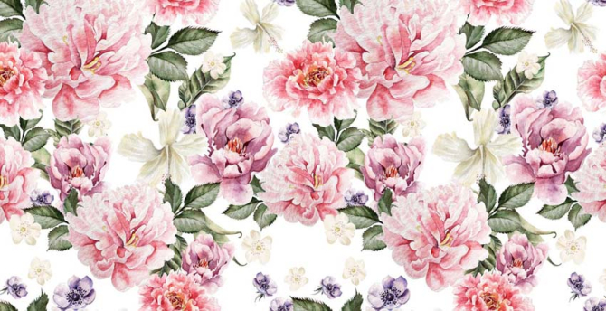 Фотообои Цветы в стиле прованс