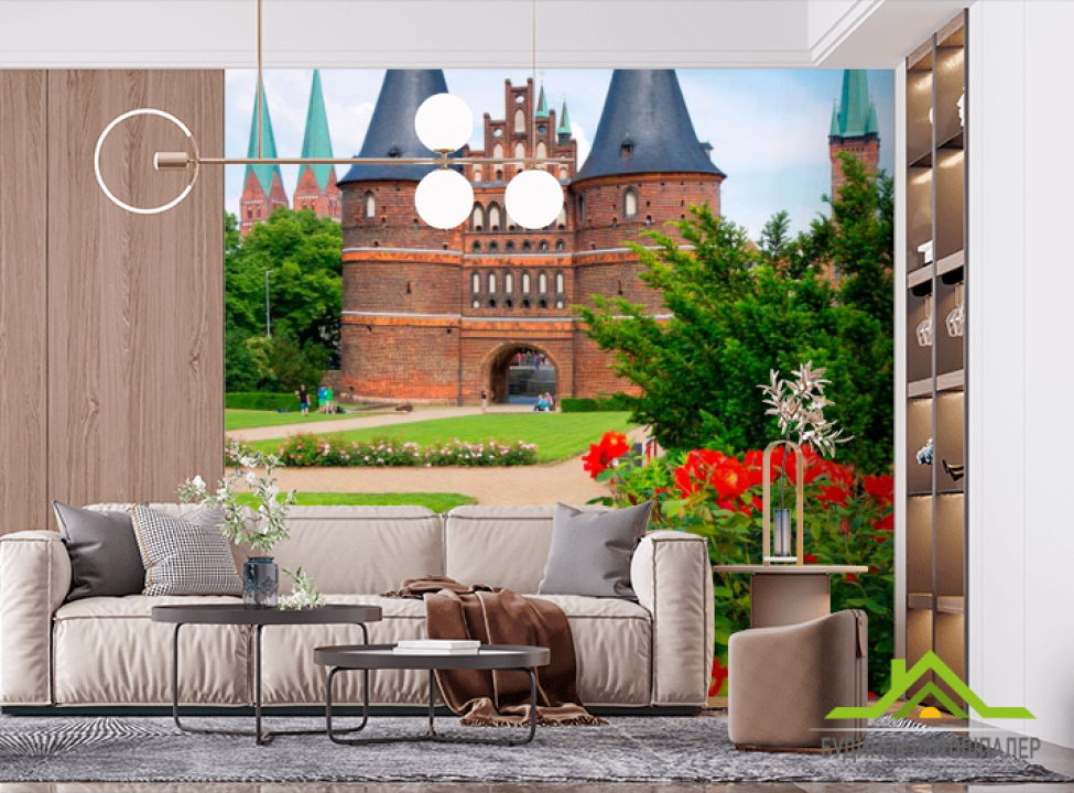выбрать Фотообои Минималистичный замок Фотообои Замок на стену