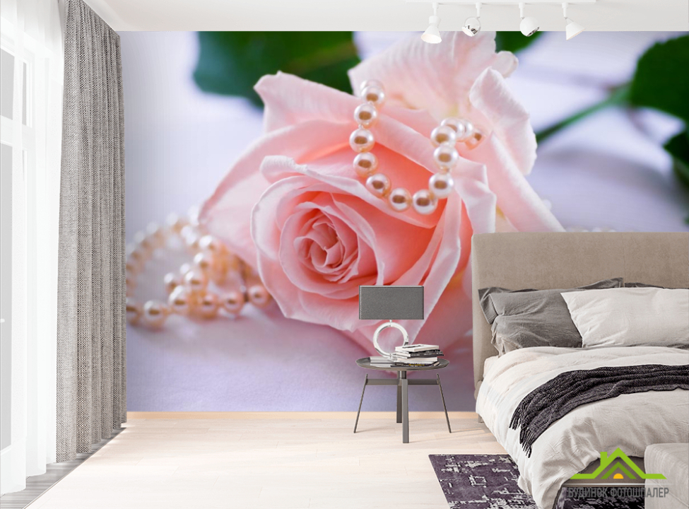 выбрать Фотообои роза и бусы Фотообои Розы на стену