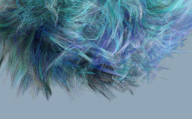 Фотошпалери пір'я, Абстракція