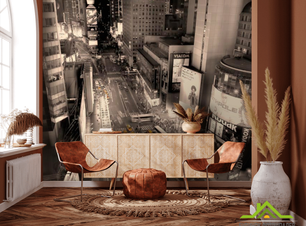 выбрать Фотообои Такси, пробка,вечер Фотообои Город на стену