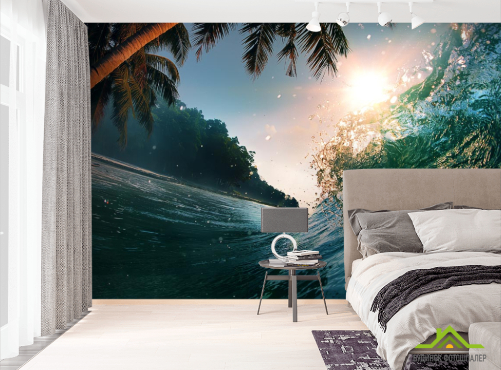 выбрать Фотообои голубая волна Фотообои Природа на стену