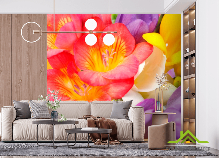 Фотошпалери Закруглені тюльпани