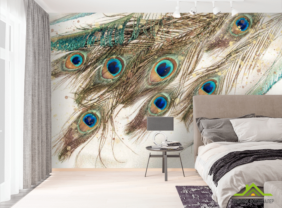 выбрать Фотошпалери Пір'я павича Фотошпалери пір'я на стіну