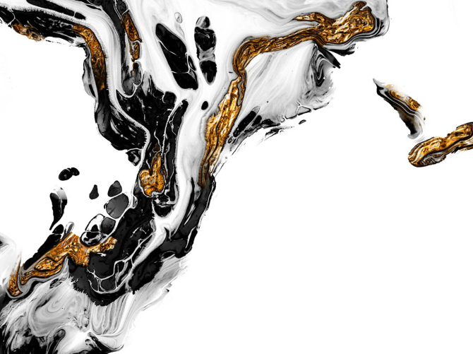 Фотошпалери Золотий Fluid art