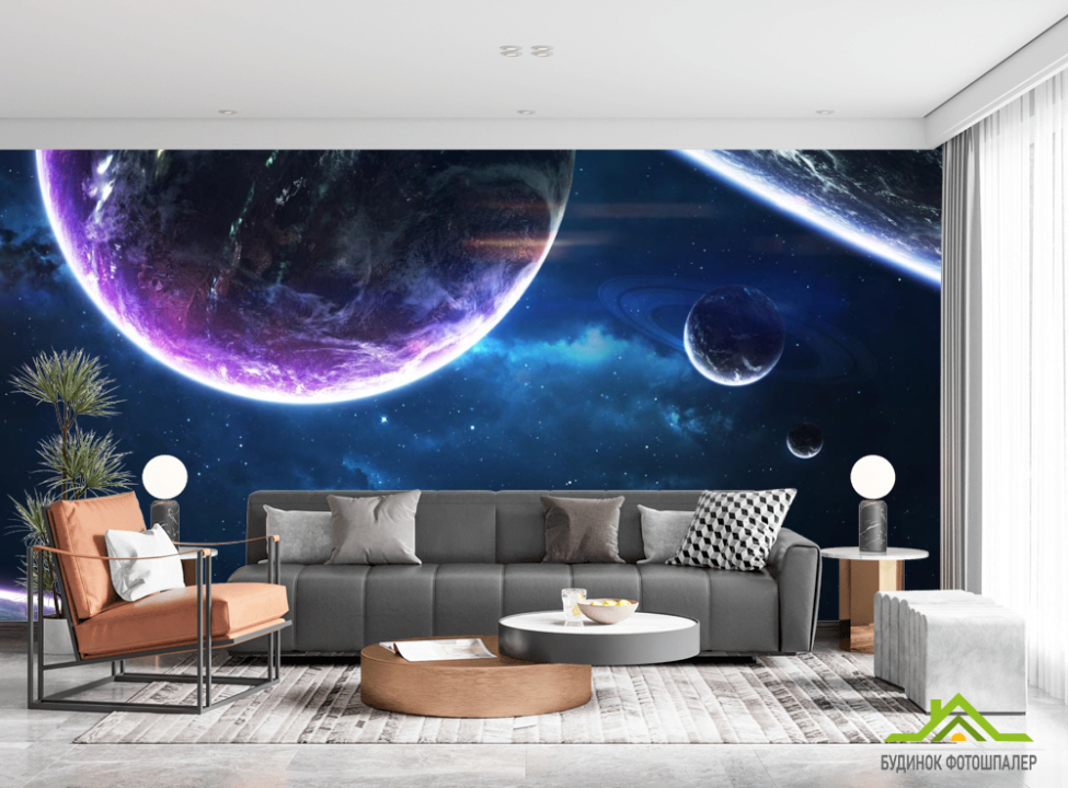 выбрать Фотошпалери сяйво планет Фотошпалери Космос на стіну