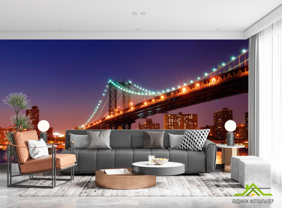 выбрать Фотошпалери Зачарований міст New York Фотошпалери Нью Йорк на стіну