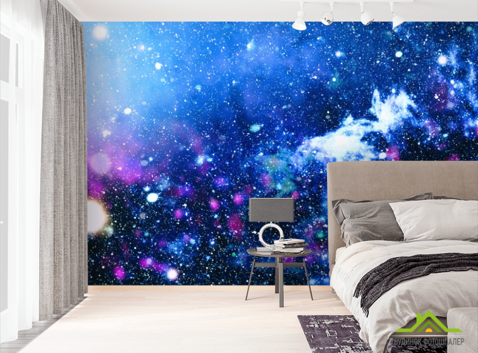 выбрать Фотошпалери блакитно-синій космос Фотошпалери Космос на стіну
