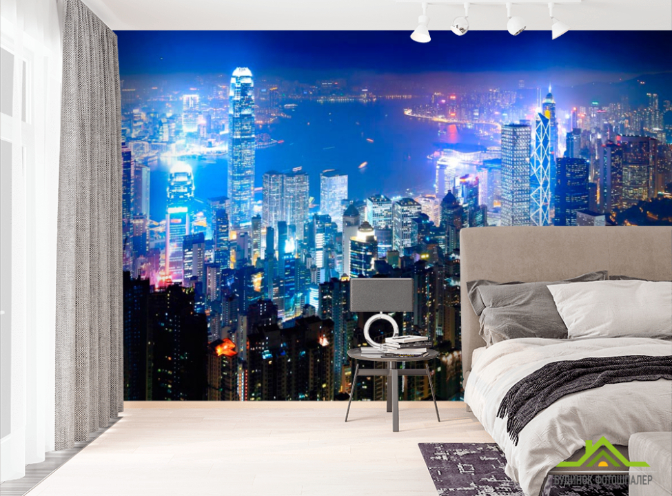 выбрать Фотошпалери Висотки з висоти Фотошпалери Сучасний місто на стіну