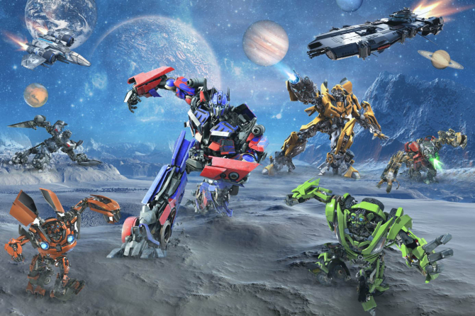 Фотообои Трансформеры в космосе