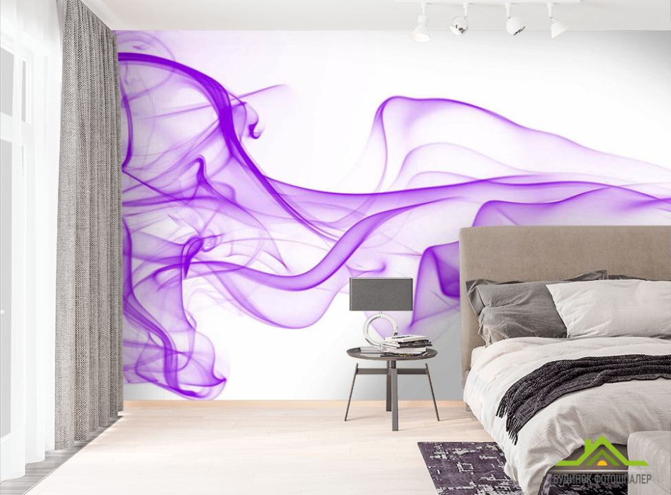 выбрать Фотошпалери фіолетовий дим 3д Фотошпалери 3Д на стіну