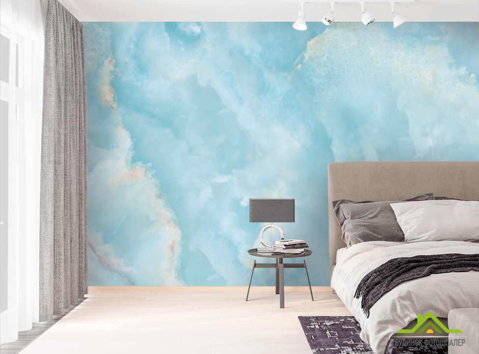 выбрать Фотошпалери блакитний мармур Фотошпалери Мармур на стіну