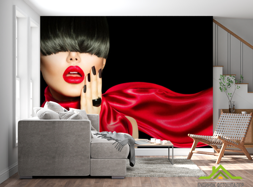 выбрать Фотообои девушка Фотообои в салон красоты на стену
