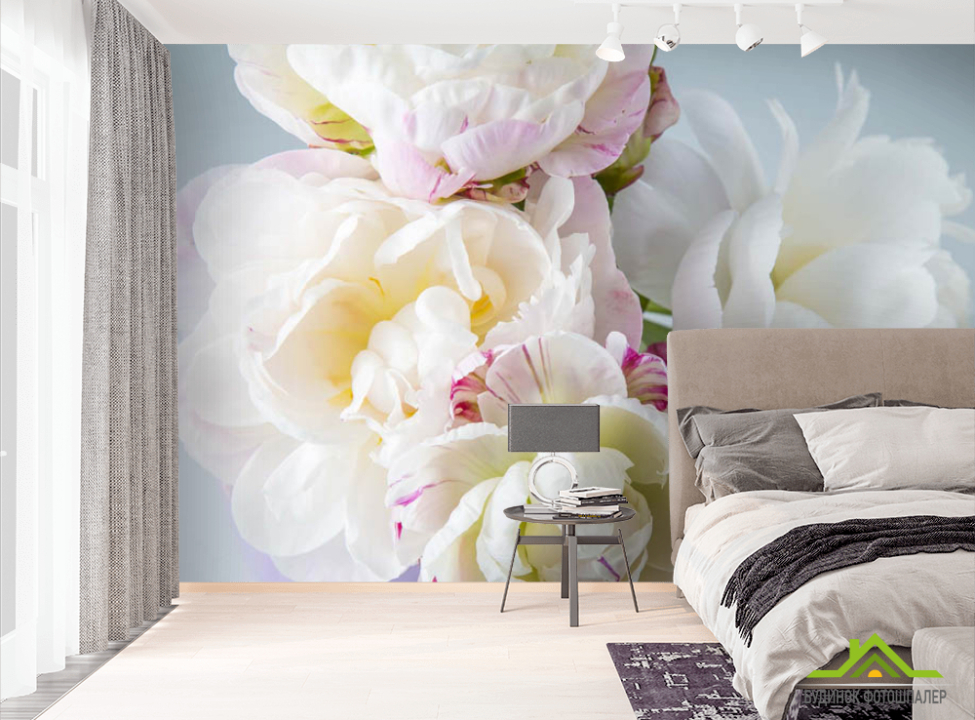 выбрать Фотошпалери півонії білі Фотошпалери Квіти на стіну