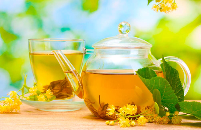 Фотошпалери Чай, липа