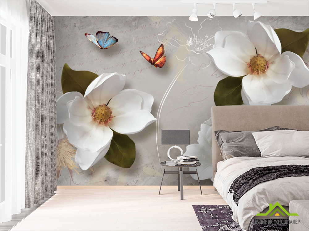 Фотошпалери 3 д квіти