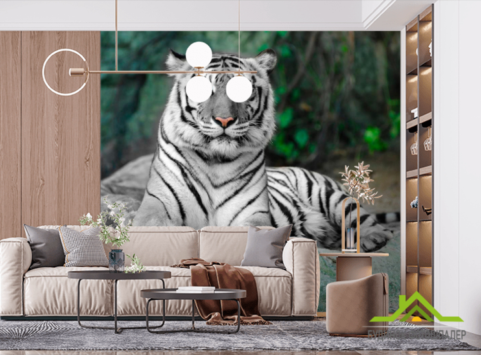 выбрать Фотошпалери Зеленоокий тигр Фотошпалери Тигри на стіну