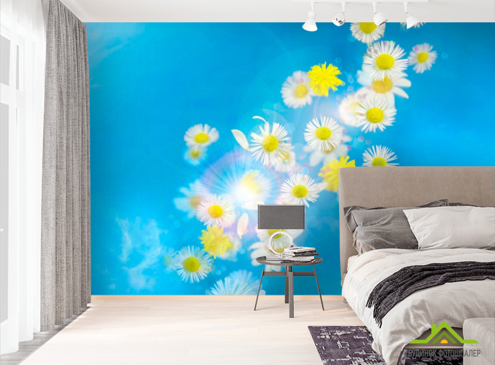 выбрать Фотообои Ромашки в облаках Фотообои Ромашки на стену