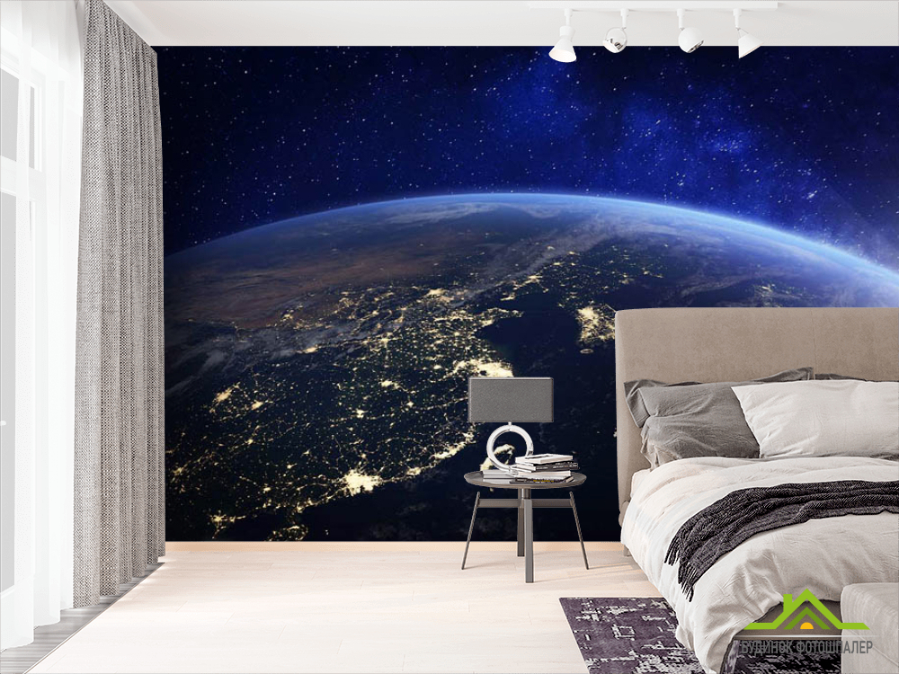 Фотошпалери Вид на землю з космосу