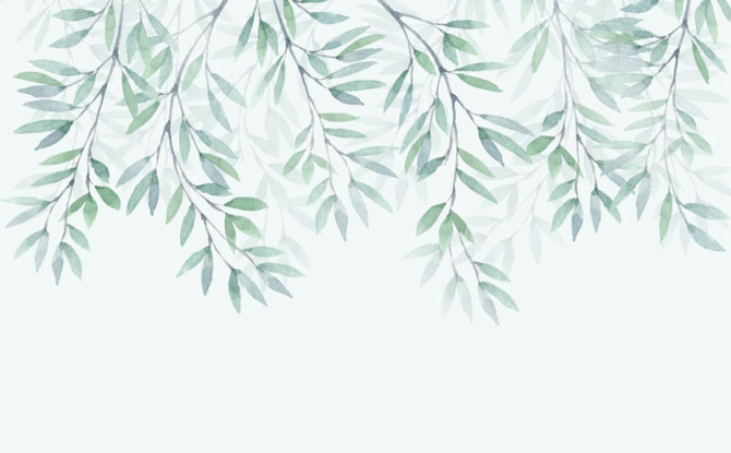 Фотообои листики с потолка