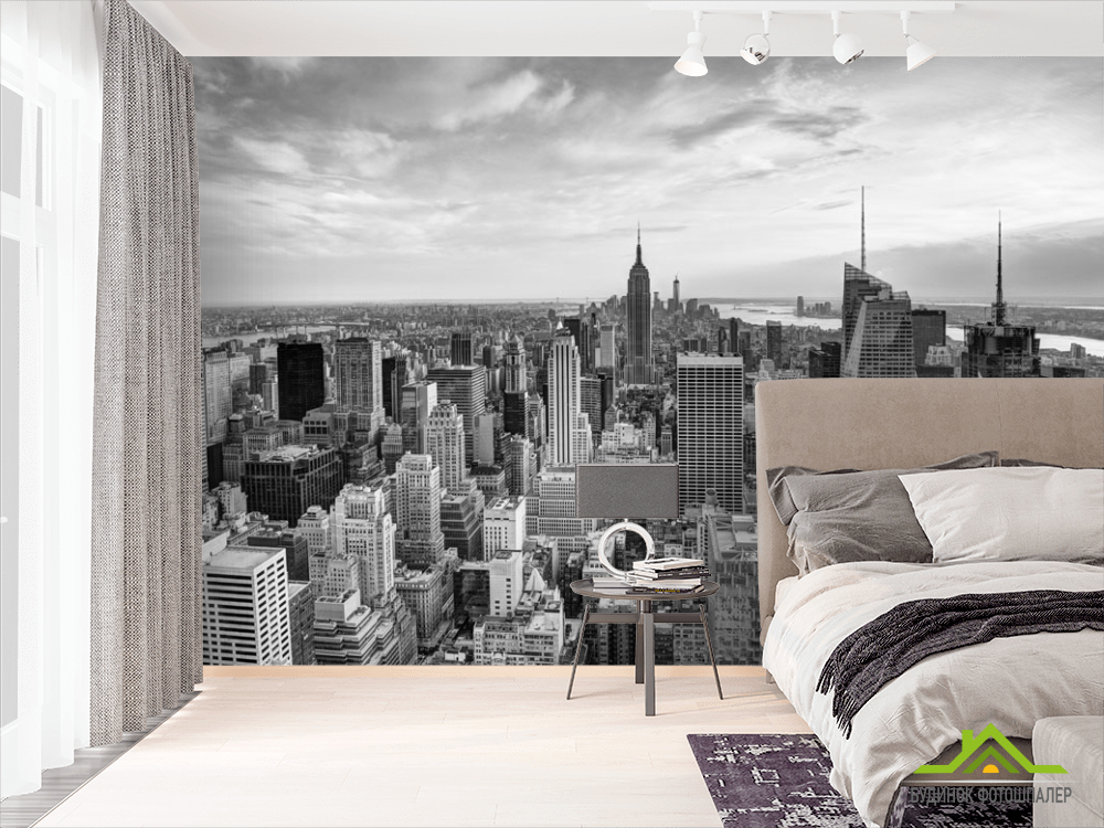 Фотошпалери Чорно-біле місто