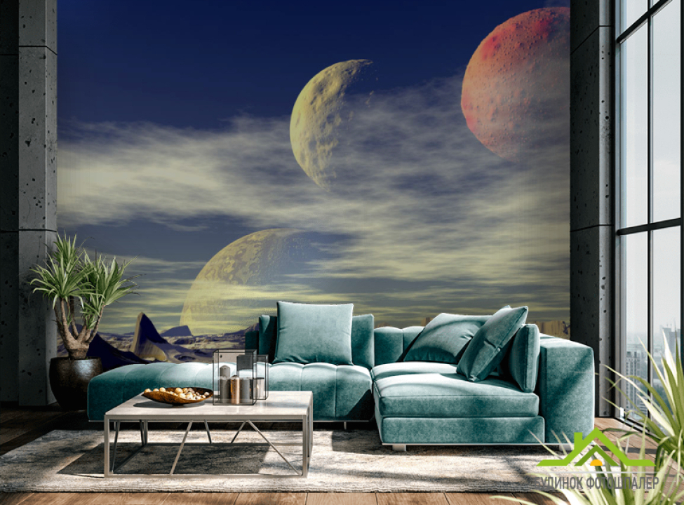 выбрать Фотошпалери Космічна поверхню Фотошпалери Космос на стіну