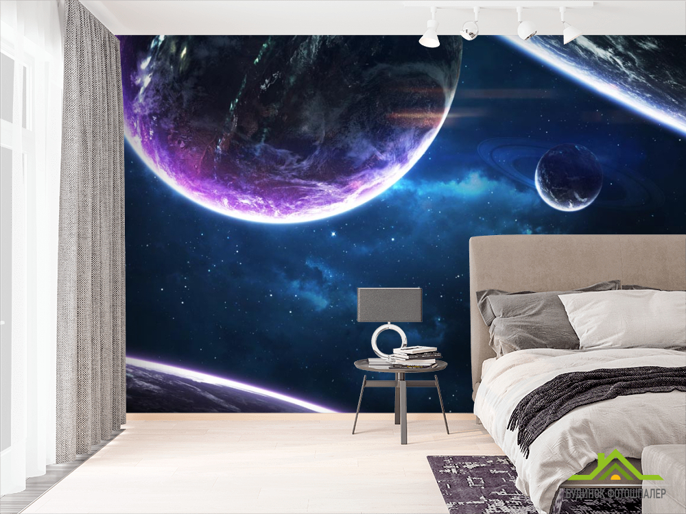 Фотообои сияние планет