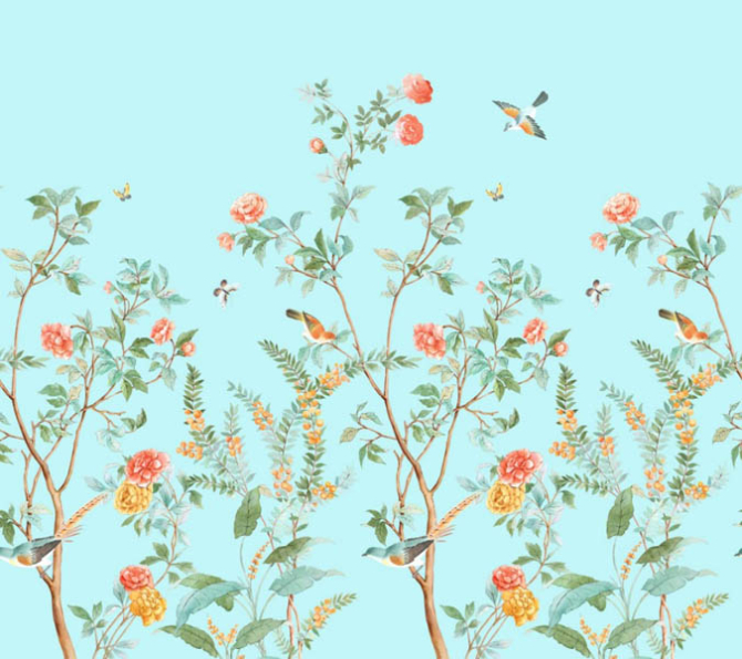 Фотообои птички на ветвях