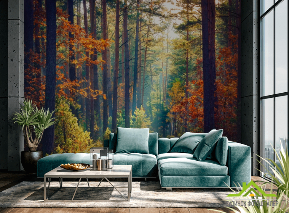 выбрать Фотошпалери вересневий ліс Фотошпалери Природа на стіну