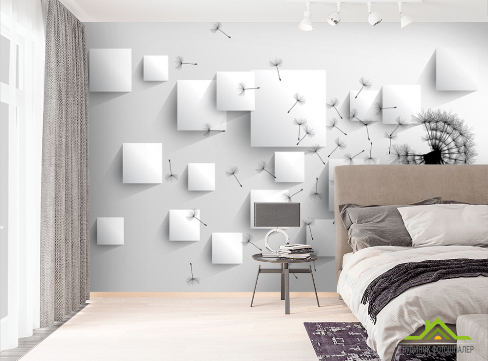 выбрать Фотошпалери Кульбаба 3д  на стіну