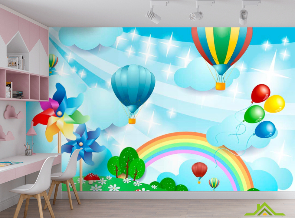 выбрать Фотошпалери Повітряні кульки Фотошпалери для малюків на стіну