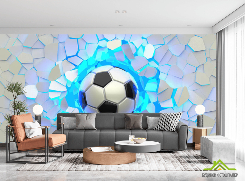 выбрать Фотошпалери футбольний м'яч Фотошпалери різні на стіну