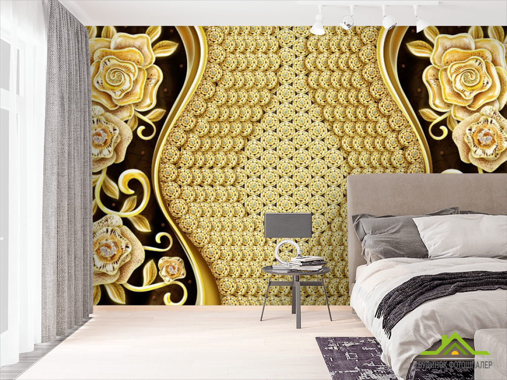 Фотошпалери квіти та візерунки