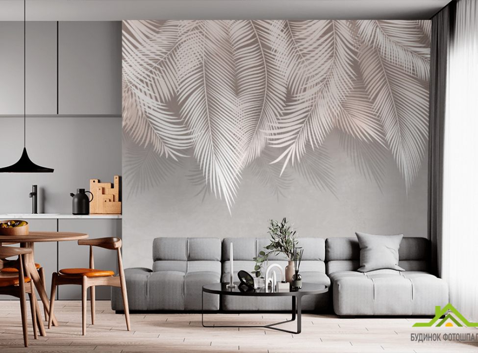 выбрать Фотообои листья лучший декор Фотообои Дизайнерские листья на стену
