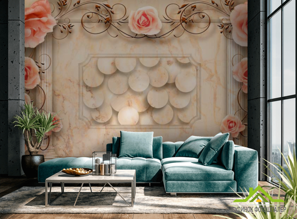 выбрать Фотошпалери 3D квіти Фотошпалери квіти 3d на стіну