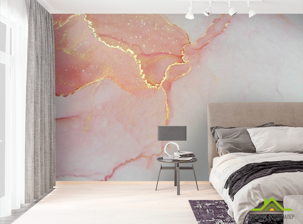 выбрать Фотошпалери Персиковий флюїд Фотошпалери Fluid art на стіну