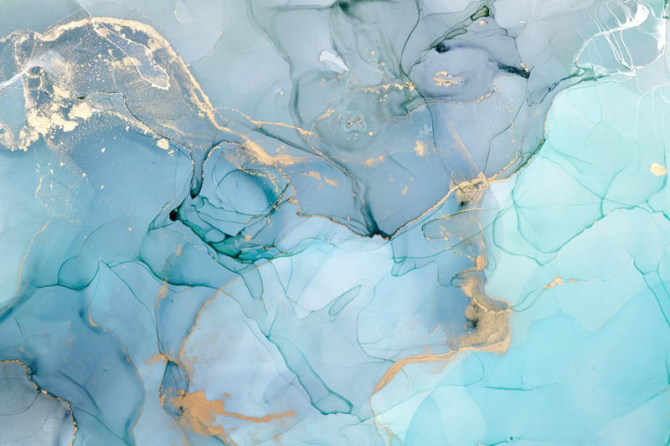 Фотошпалери Блакитний флюїд