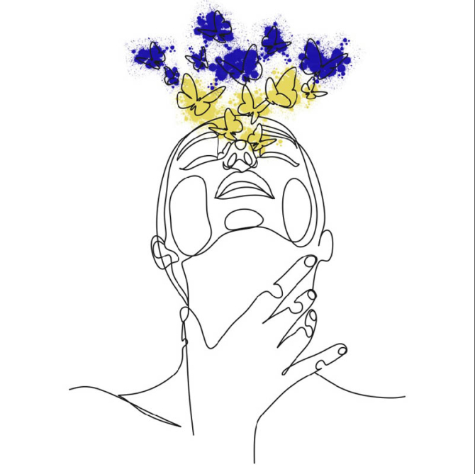 Фотошпалери Абстракція, дівчина